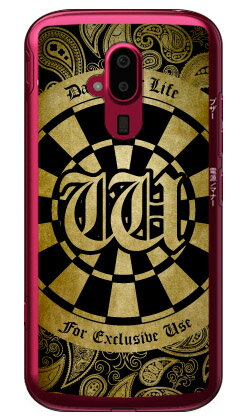 Cf LTD ダーツ イニシャル イエロー W （クリア） らくらくスマートフォン F-52B docomo Coverfull らくらくスマートフォン f-52b ケース らくらくスマートフォン f-52b カバー らくらく スマホ ケース らくらく スマホ カバー f52b ケース f52b 送料無料(2.0)