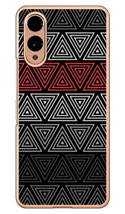 トライアングル ブラック (クリア) arrows We2 F-52E FCG02 A402FC M07 YESNO 本体 保護 ハードケース スマホカバー　送料無料