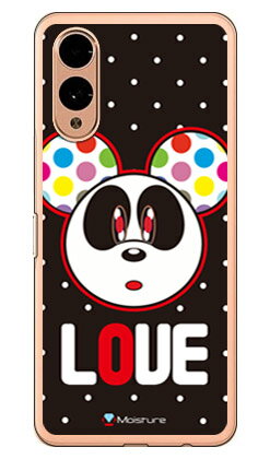 Love Panda ホワイトドット （ソフトTPUクリア） design by Moisture arrows We2 SECOND SKIN arrows We2 ケース arrows We2 カバー アロウズ We2 本体 保護 F-52E FCG02 M07 A402FC ソフトケース ソフトカバー 送料無料