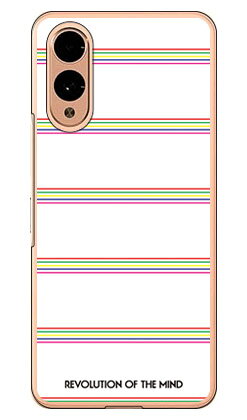 Multi border ホワイト (クリア) design by ROTM arrows We2 F-52E FCG02 A402FC M07 SECOND SKIN 本体 保護 ハードケース スマホカバー　送料無料