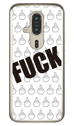 乐天商城 - Cf LTD FUCK（ファック） 小 ホワイト (クリア) らくらくスマートフォン F-53E Coverfull 本体 保護 ハードケース スマホカバー　送料無料