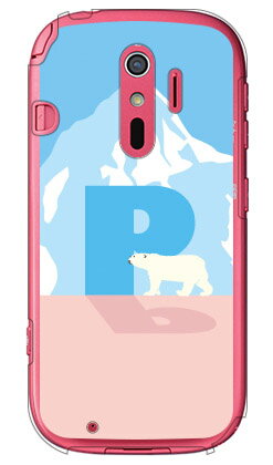 Cf LTD シロクマ イニシャル P (クリア) らくらくスマートフォン4 F-04J docomo Coverfull らくらくスマートフォン4 f-04j ケース らくらくスマートフォン4 f-04j カバー らくらく スマホ4 ケース らくらく スマホ4 カバー f04j 送料無料