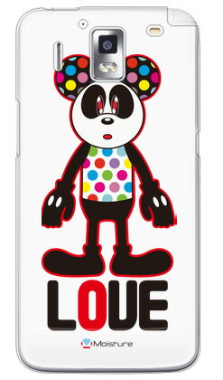 【送料無料】 Love Panda （クリア） design by Moisture / for Ascend HW-01E/docomo 【SECOND SKIN】【ハードケース】hw-01e ケース hw-01e カバー ascend hw-01e ascend hw-01e ケース ascend hw-01e カバー スマホケース スマホカバー huawei