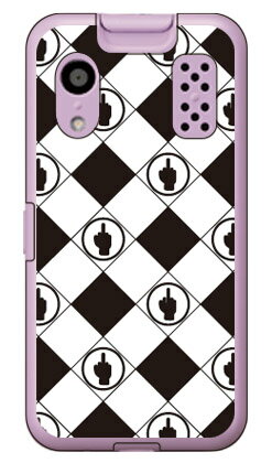 F rhombuses ホワイト×ブラック （ソフトケース） design by ROTM キッズケータイ KY-41C SECOND SKIN ky-41c ケース キッズケータイ ky-41c ケース キッズ携帯 カバー docomo ky-41c キッズケータイ ドコモ カバー キッズケータイ カバー キッズケータイ 送料無料★