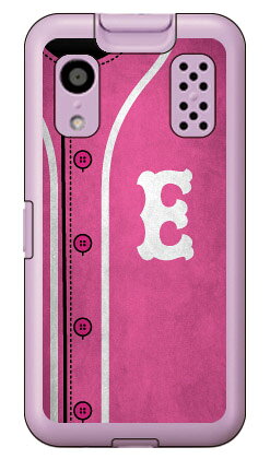 乐天商城 - Cf LTD ベースボール イニシャル ピンク E （ハードケース） キッズケータイ KY-41C Coverfull ky-41c ケース キッズケータイ ky-41c ケース キッズ携帯 カバー docomo ky-41c キッズケータイ ドコモ カバー キッズケータイ カバー キッズケータイ ケース 送料無料★