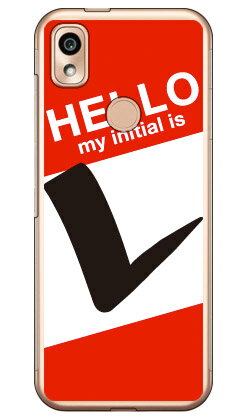 Cf LTD ハローイニシャル L レッド (クリア) あんしんスマホ KY-51B docomo Coverfull スマホケース ハードケース あんしんスマホ ky-51b ケース あんしんスマホ ky-51b カバー あんしん スマホ ケース あんしん スマホ カバー ky51b ケース ky51b 送料無料