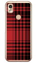 チェック レッド×ブラック (クリア) あんしんスマホ KY-51B docomo SECOND SKIN セカンドスキン 平面 受注生産 あんしんスマホ ky-51b ケース あんしんスマホ ky-51b カバー あんしん スマホ ケース あんしん スマホ カバー ky51b ケース ky51b 送料無料(2)