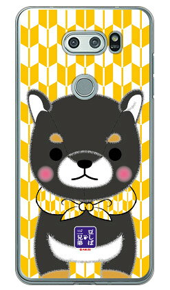 콩 시바 삼형제 시리즈 차남 콩 지로 (클리어) V30+ L-01K·JOJO L-02K·isai V30+ LGV35 docomo·au 평면 수주 생산 스마트폰 케이스 하드 케이스 송료 무료