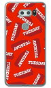 TUESDAY レッド (クリア) V30+ L-01K・JOJO L-02K・isai V30+ LGV35 docomo・au Coverfull v30+ ケース v30+ カバー V30 ジョジョ イサイ l-01k l-02k lgv35 ケース V30 ジョジョ イサイ l-01k l-02k lgv35 カバー l-01k l-02k 送料無料(2)