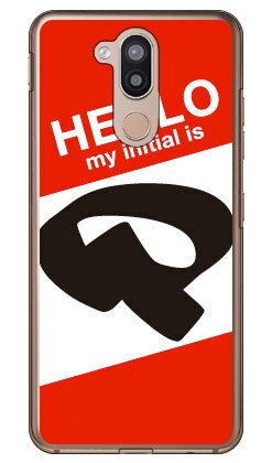 Cf LTD ハローイニシャル P レッド （クリア） LG style2 L-01L docomo Coverfull スマホケース ハードケース l-01l ケース l-01l カバー lg style2 l-01l ケース lg style2 l-01l カバー lg l-01l ケース lg l-01l カバー スマホカバー 送料無料