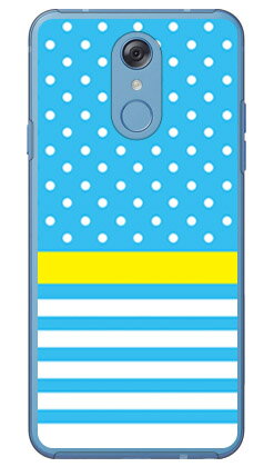 【送料無料】 ドット/ボーダー サックスブルー （クリア） / for LG style L-03K/docomo 【SECOND SKIN】【スマホケース】【ハードケース】l-03k ケース l-03k カバー lg style l-03k ケース lg style l-03k カバー lg l-03k ケース lg l-03k カバー スマホカバー