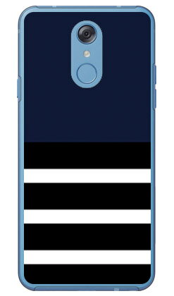 Plain border ネイビー （クリア） design by ROTM LG style L-03K docomo SECOND SKIN スマホケース ハードケース l-03k ケース l-03k カバー lg style l-03k ケース lg style l-03k カバー lg l-03k ケース lg l-03k カバー スマホカバー 送料無料