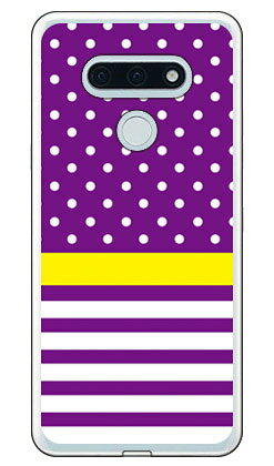 樂天商城 - ドット ボーダー パープル （ソフトTPUクリア） LG style3 L-41A docomo SECOND SKIN スマホケース ソフトケース l-41a ケース l-41a カバー lg style3 l-41a ケース lg style3 l-41a カバー lg l-41a ケース lg l-41a カバー スマホカバー 送料無料