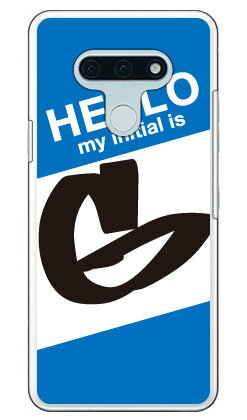 Cf LTD ハローイニシャル G ブルー (クリア) LG style3 L-41A docomo Coverfull スマホケース ハードケース l-41a ケース l-41a カバー lg style3 l-41a ケース lg style3 l-41a カバー lg l-41a ケース lg l-41a カバー スマホカバー 送料無料
