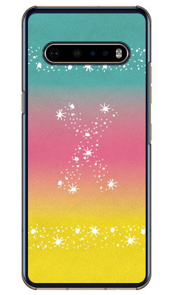 Cf LTD アロハ イニシャル トロピカル X （クリア） fot LG V60 ThinQ 5G L-51A・A001LG docomo・SoftBank Coverfull l-51a a001lg ケース l-51a a001lg カバー v60 thinq 5g l-51a a001lg ケース v60 thinq 5g l-51a a001lg カバー lg l-51a a001lg 送料無料 1