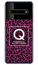 Cf LTD ヒョウ柄 ネイルボトル イニシャル Q ピンク (クリア) fot LG V60 ThinQ 5G L-51A・A001LG docomo・SoftBank Coverfull l-51a a001lg ケース l-51a a001lg カバー v60 thinq 5g l-51a a001lg ケース v60 thinq 5g l-51a a001lg カバー lg 送料無料(2)