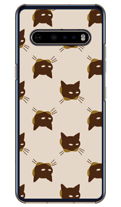 SINDEE 「Cat-World （ベージュ）」 （クリア） LG V60 ThinQ 5G L-51A・A001LG docomo・SoftBank SECOND SKIN l-51a a001lg ケース l-51a a001lg カバー v60 thinq 5g l-51a a001lg ケース v60 thinq 5g l-51a a001lg カバー lg l-51a 送料無料