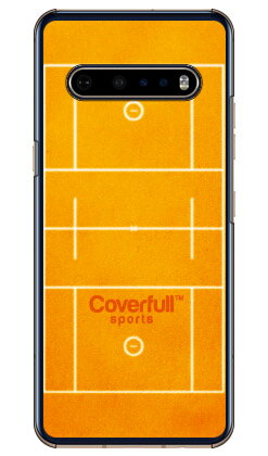 男子ラクロスコート オレンジ （クリア） fot LG V60 ThinQ 5G L-51A・A001LG docomo・SoftBank Coverf..