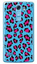 Leopard ブルー (クリア) design by ROTM Disney Mobile on docomo DM-01G docomo SECOND SKIN ドコモ dm-01g カバー dm-01g ケースモバイル ドコモ ケースdm-01g disney mobile on docomo dm-01g ケース 送料無料(2)