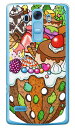 おかしのやま （クリア） design by 326 Disney Mobile on docomo DM-01G docomo SECOND SKIN ドコモ dm－01g カバー dm－01g ケースモ..