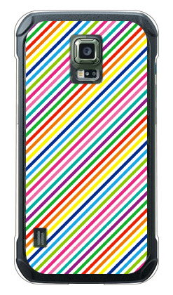 【送料無料】 レインボーストライプ ホワイト （クリア） / for GALAXY S5 ACTIVE SC-02G/docomo 【YESNO】ドコモ galaxy s5 sc-02g ケース sc-02g カバー ギャラクシーs5 ケース ギャラクシーs5 カバー galaxy s5 サムスン ケース ギャラクシーs5 カバー