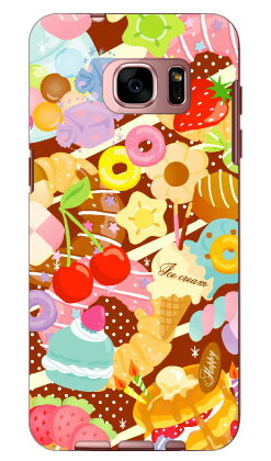 Milk's Design しらくらゆりこ 「Sweet time」 Galaxy S7 edge SC-02H・SCV33 docomo・au Coverfull galaxy s7 edge sc-02h ケース galaxy s7 edge sc-02h カバー galaxy s7 edge scv33 ケース galaxy s7 edge scv33 送料無料