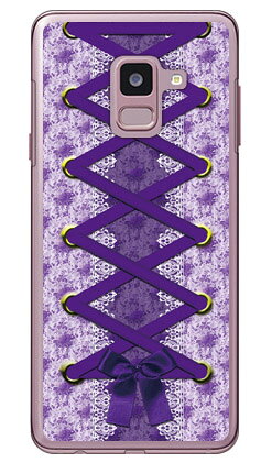 コルセット パープル （クリア） Galaxy Feel2 SC-02L docomo Coverfull スマホケース ハードケース galaxy feel2 ケース galaxy feel2 カバー sc-02l ケース sc-02l カバー sc02lケース sc02lカバー ギャラクシーフィール2 ケース 送料無料