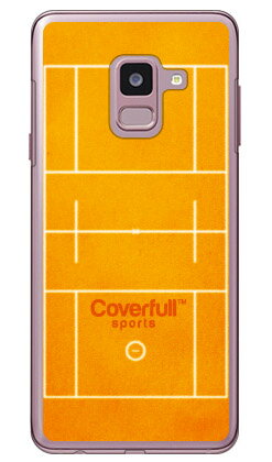 男子ラクロスコート オレンジ （クリア） Galaxy Feel2 SC-02L docomo Coverfull スマホケース ハード..