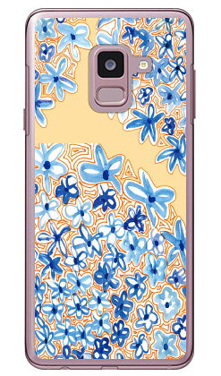 フラワー サークル パターン （クリア） Galaxy Feel2 SC-02L docomo Coverfull スマホケース ハードケース galaxy feel2 ケース galaxy feel2 カバー sc-02l ケース sc-02l カバー sc02lケース sc02lカバー ギャラクシーフィール2 ケース 送料無料