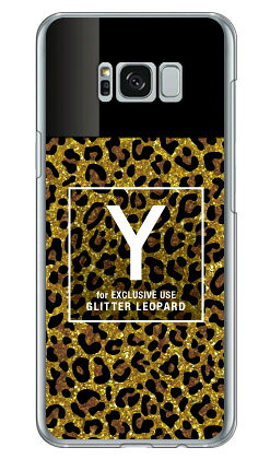 Cf LTD ヒョウ柄 ネイルボトル イニシャル Y ブラウン （クリア） Galaxy S8+ （PLUS） SC-03J・SCV35 docomo・au Coverfull galaxy s8 plus ケース galaxy s8 plus カバー ギャラクシーs8 プラス ケース ギャラクシーs8 プラス 送料無料