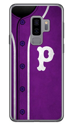Cf LTD ベースボール イニシャル パープル P （クリア） Galaxy S9+ SC-03K・SCV39 docomo・au Coverfull galaxy s9+ ケース galaxy s9+ カバー ギャラクシーs9+ ケース ギャラクシーs9+ カバー sc-03k ケース sc-03k カバー scv39 ケース 送料無料