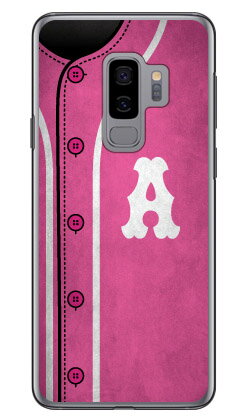 Cf LTD ベースボール イニシャル ピンク A （クリア） Galaxy S9+ SC-03K・SCV39 docomo・au Coverfull galaxy s9+ ケース galaxy s9+ カバー ギャラクシーs9+ ケース ギャラクシーs9+ カバー sc-03k ケース sc-03k カバー scv39 ケース 送料無料