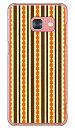 【送料無料】 シマシマ ブラウン×オレンジ (クリア) / for Galaxy Feel SC-04J/docomo 【Coverfull】galaxy feel ケース galaxy feel カバー sc-04j ケース sc-04j カバー sc04jケース sc04jカバー ギャラクシーフィール ケース ギャラクシーフィール