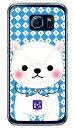 豆しば三兄弟シリーズ しらたま (クリア) Galaxy S6 SC-05G docomo 平面 受注生産 スマホケース ハードケース 送料無料