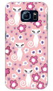 おすまし猫 ピンク produced by COLOR STAGE Galaxy S6 SC-05G docomo Coverfull sc-05g ケース sc-05g カバー sc-05gケース sc-05g カバー galaxy s6 ケース galaxy s6 カバー ギャラクシーs6 ケース ギャラクシーs6 カバー ドコモ 送料無料