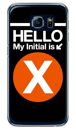 Cf LTD サブウェイイニシャル X オレンジ （クリア） Galaxy S6 SC-05G docomo Coverfull sc-05g ケース sc-05g カバー sc-05gケース sc-05g カバー galaxy s6 ケース galaxy s6 カバー ギャラクシーs6 ケース ギャラクシーs6 カバー 送料無料