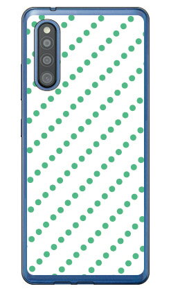 ドットストライプ ホワイト×グリーン （ソフトTPUクリア） Galaxy A41 SC-41A・SCV48 docomo・au SECOND SKIN galaxy a41 ケース ギャラクシー Case ギャラクシーa41 Cover スマホケース スマホ カバー スマートフォン galaxya41 送料無料(2.0)