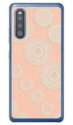 サークルレース オレンジ （クリア） Galaxy A41 SC-41A・SCV48 docomo・au Coverfull galaxy a41 ケース ギャラクシー Case ギャラクシーa41 Cover スマホケース スマホ カバー スマートフォン galaxya41 ケース CASE ケース スマフォ 送料無料