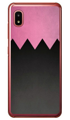 Cf LTD ダービーコレクション 競馬 騎手 勝負服 27 黒・桃鋸歯形 （クリア） Galaxy A21 SC-42A・A21 シンプル SCV49 docomo・au Coverfull sc42a ケース sc42a カバー galaxy a21 sc-42a ケース galaxy a21 sc-42a カバー galaxy a21 ケース 送料無料