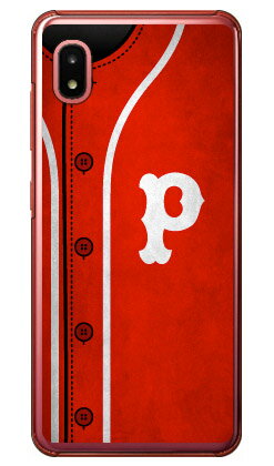 Cf LTD ベースボール イニシャル レッド P （クリア） Galaxy A21 SC-42A・A21 シンプル SCV49 docomo・au Coverfull sc42a ケース sc42a カバー galaxy a21 sc-42a ケース galaxy a21 sc-42a カバー galaxy a21 ケース galaxy a21 カバー 送料無料