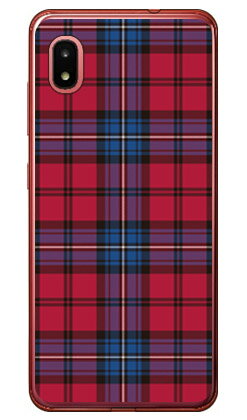 チェック レッド×ブルー （ソフトTPUクリア） Galaxy A21 SC-42A・A21 シンプル SCV49 docomo・au SECOND SKIN sc42a ケース sc42a カバー galaxy a21 sc-42a ケース galaxy a21 sc-42a カバー galaxy a21 ケース galaxy a21 カバー 送料無料