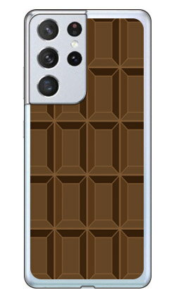 チョコレート TYPE2 ブラウン （ソフトTPUクリア） Galaxy S21 Ultra 5G SC-52B docomo SECOND SKIN sc-52b ケース sc-52b カバー sc 52b ケース sc 52b カバー sc52b ケース sc52b カバー sc52bケース sc52bカバー galaxy s21 ultra 5g ケース 送料無料(2.0)