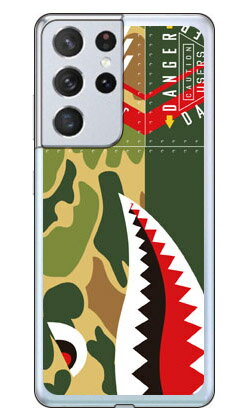 シャーク ハンターカモ （ソフトTPUクリア） Galaxy S21 Ultra 5G SC-52B docomo YESNO sc-52b ケース sc-52b カバー sc 52b ケース sc 52b カバー sc52b ケース sc52b カバー sc52bケース sc52bカバー galaxy s21 ultra 5g ケース galaxy 送料無料