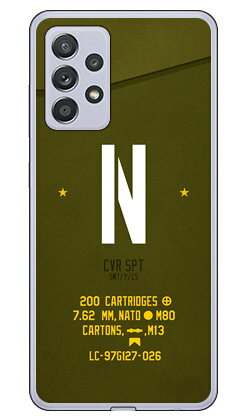 樂天商城 - Cf LTD ミリタリー イニシャル アルファベット N カーキ （クリア） Galaxy A52 5G SC-53B docomo Coverfull sc53b ケース sc53b カバー galaxy a52 5g sc-53b ケース galaxy a52 5g sc-53b カバー galaxy a52 5g ケース galaxy a52 5g カバー 送料無料