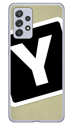 Cf LTD キャンプ イニシャル ベージュ×ブラック Y （クリア） Galaxy A52 5G SC-53B docomo Coverfull sc53b ケース sc53b カバー galaxy a52 5g sc-53b ケース galaxy a52 5g sc-53b カバー galaxy a52 5g ケース galaxy a52 5g カバー 送料無料