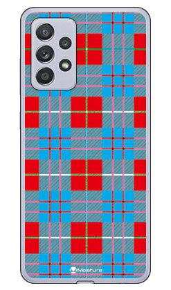 Tartan check レッド （クリア） design by Moisture Galaxy A52 5G SC-53B docomo SECOND SKIN sc53b ケース sc53b カバー galaxy a52 5g sc-53b ケース galaxy a52 5g sc-53b カバー galaxy a52 5g ケース galaxy a52 5g カバー 送料無料