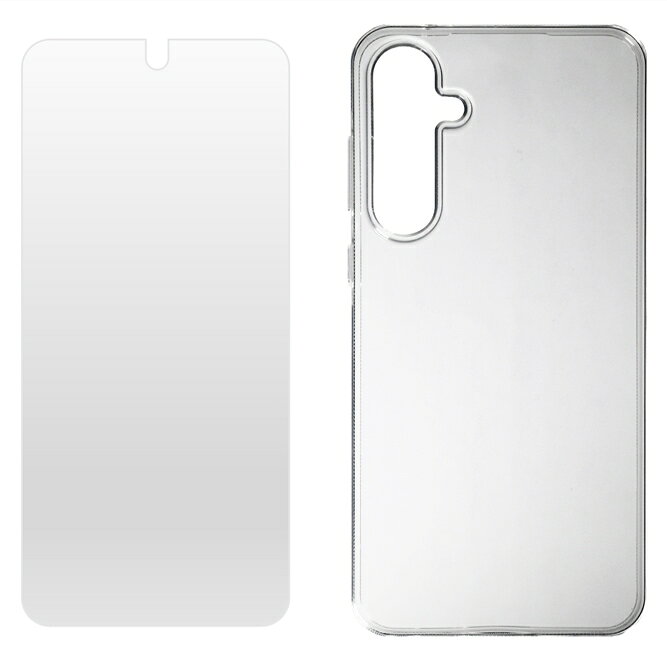 即日出荷 ケース（カバー） 保護フィルム セット【docomo SC-53E Galaxy A55 5G】【au SCG27 Galaxy A55 5G】ケース フィルム カバー フィルム ギャラクシー S23 本体 保護 クリア ソフト アクセサリー 送料無料