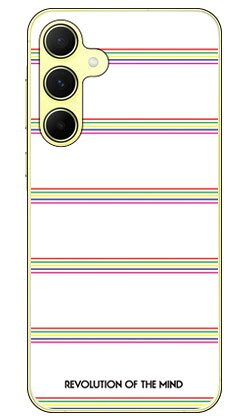 Multi border ホワイト (クリア) design by ROTM Galaxy A55 5G SC-53E SCG27 SECOND SKIN 本体 保護 ハードケース スマホカバー　送料無料