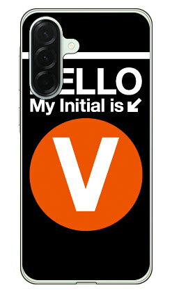 乐天商城 - Cf LTD サブウェイイニシャル V オレンジ (クリア) Galaxy A36 5G SC-54F SM-A366Q Coverfull 本体 保護 ハードケース スマホカバー　送料無料