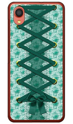 コルセット グリーン (クリア) Galaxy A22 5G SC-56B docomo Coverfull カバフル 平面 受注生産 スマホケース ハードケース galaxy a22 sc-56b ケース galaxy a22 sc-56b カバー galaxy a22 ケース galaxy a22 カバー ギャラクシーエー22ケース 送料無料